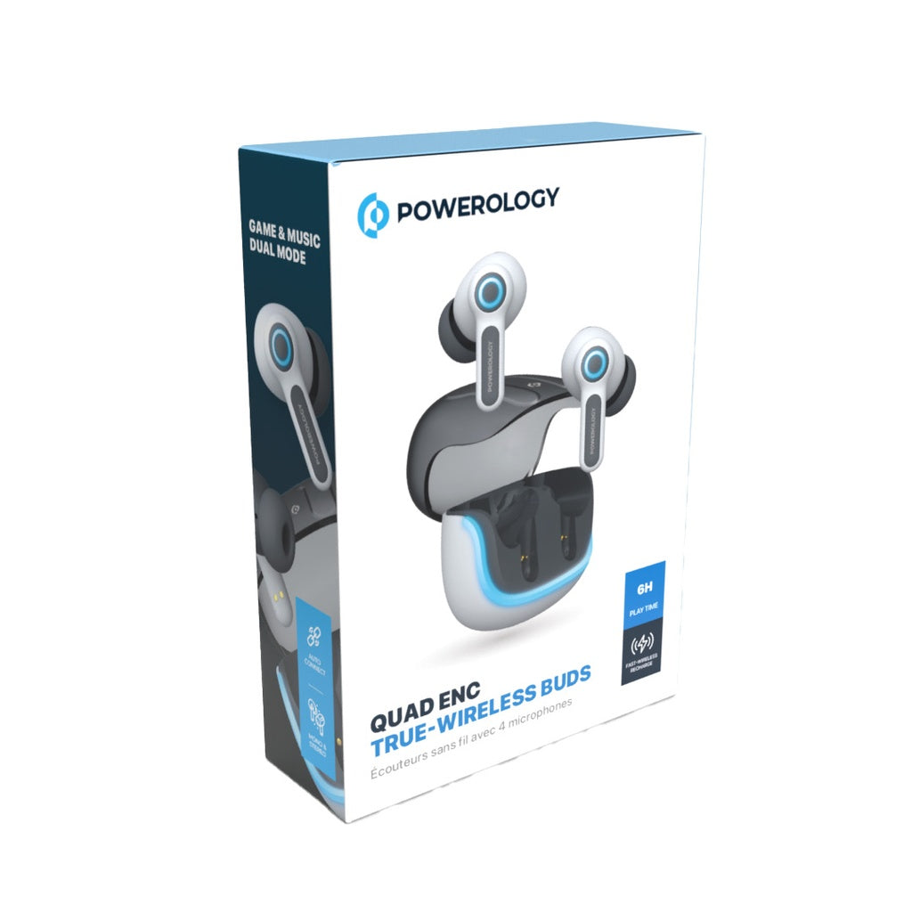 Powerology Quad Mic ENC TWS Earphone