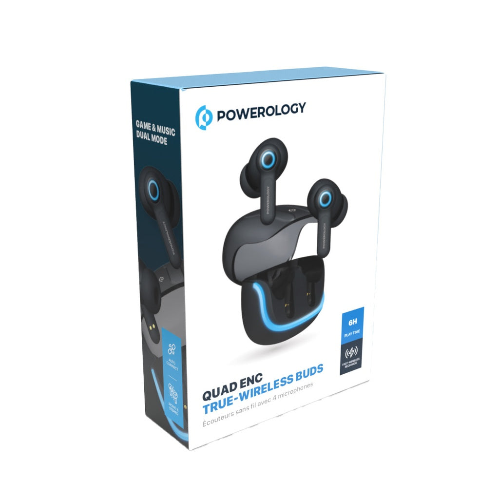 Powerology Quad Mic ENC TWS Earphone