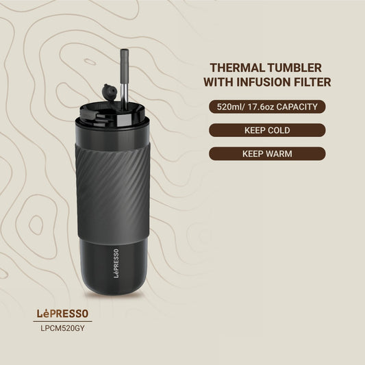 Lepresso Thermal Tumbler With Infusion Filter