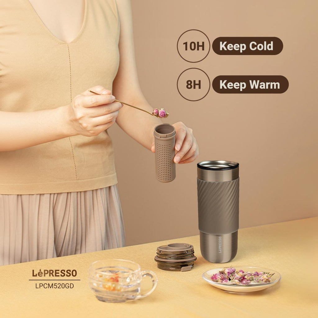 Lepresso Thermal Tumbler With Infusion Filter