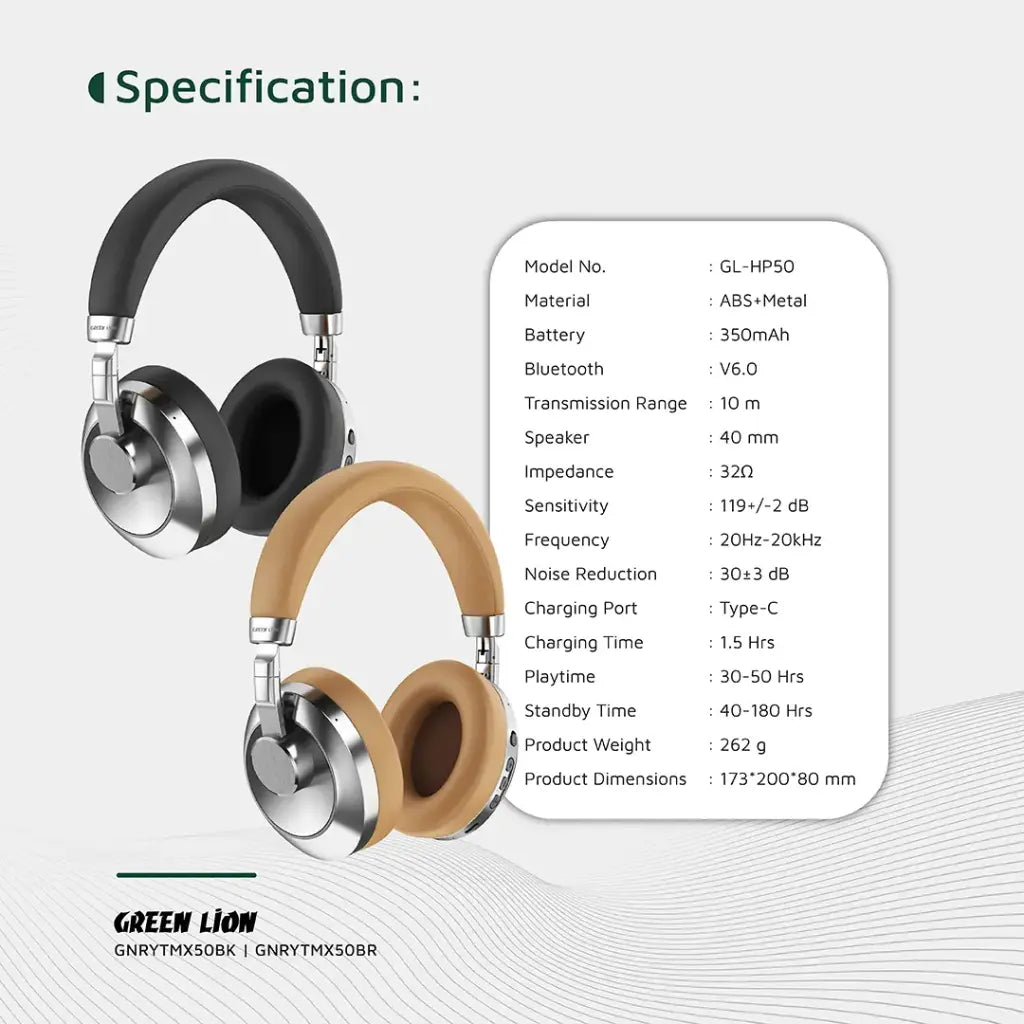 Green Lion Rhythm X50 ANC Wireless Headphone