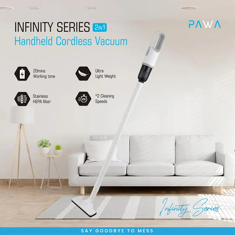 PAWA Handheld Cordless Vacuum - Infinity Series 2 in 1