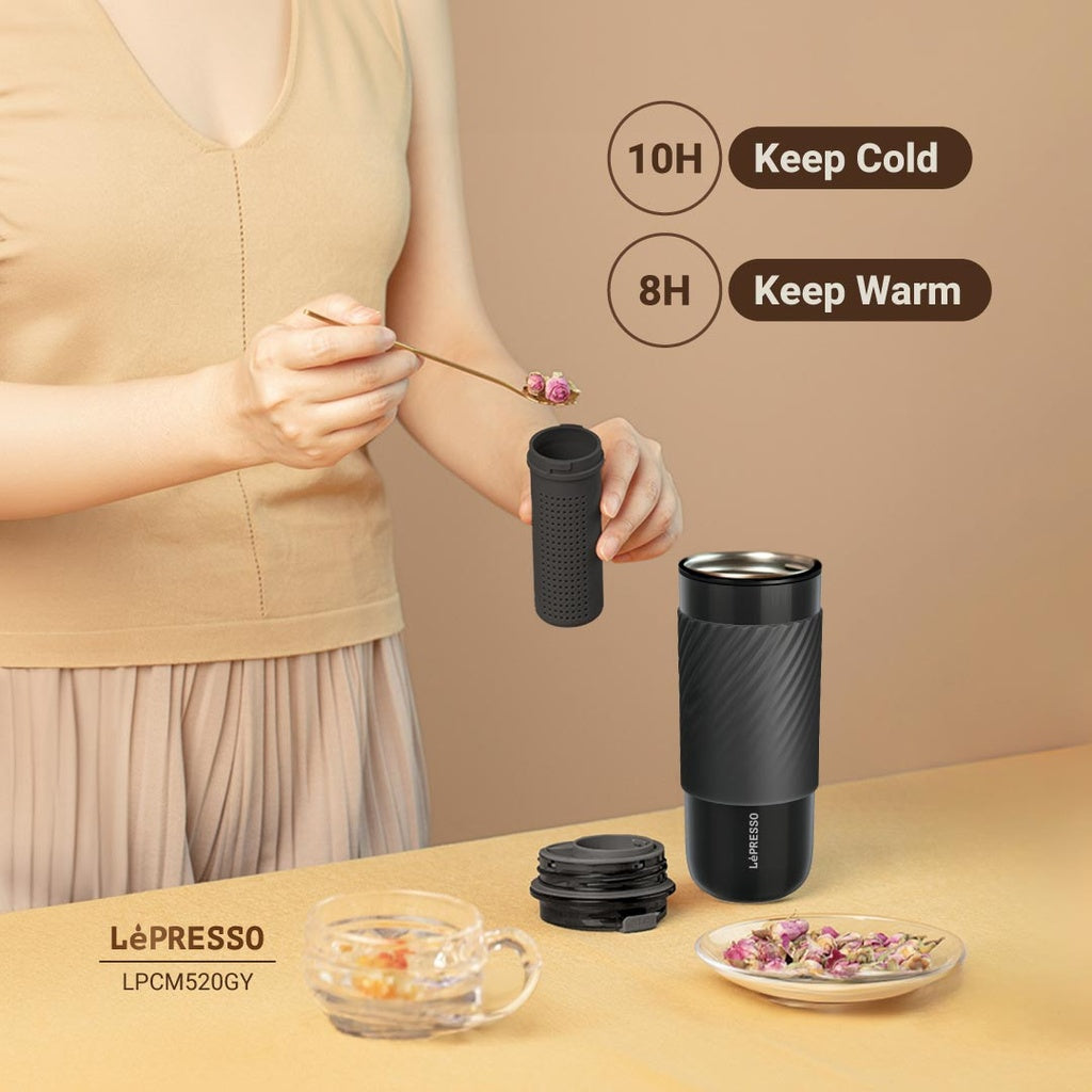 Lepresso Thermal Tumbler With Infusion Filter