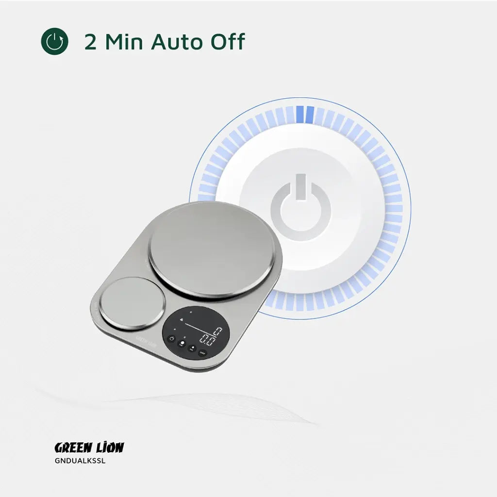 Green Lion Dual Kitchen Scale - Silver