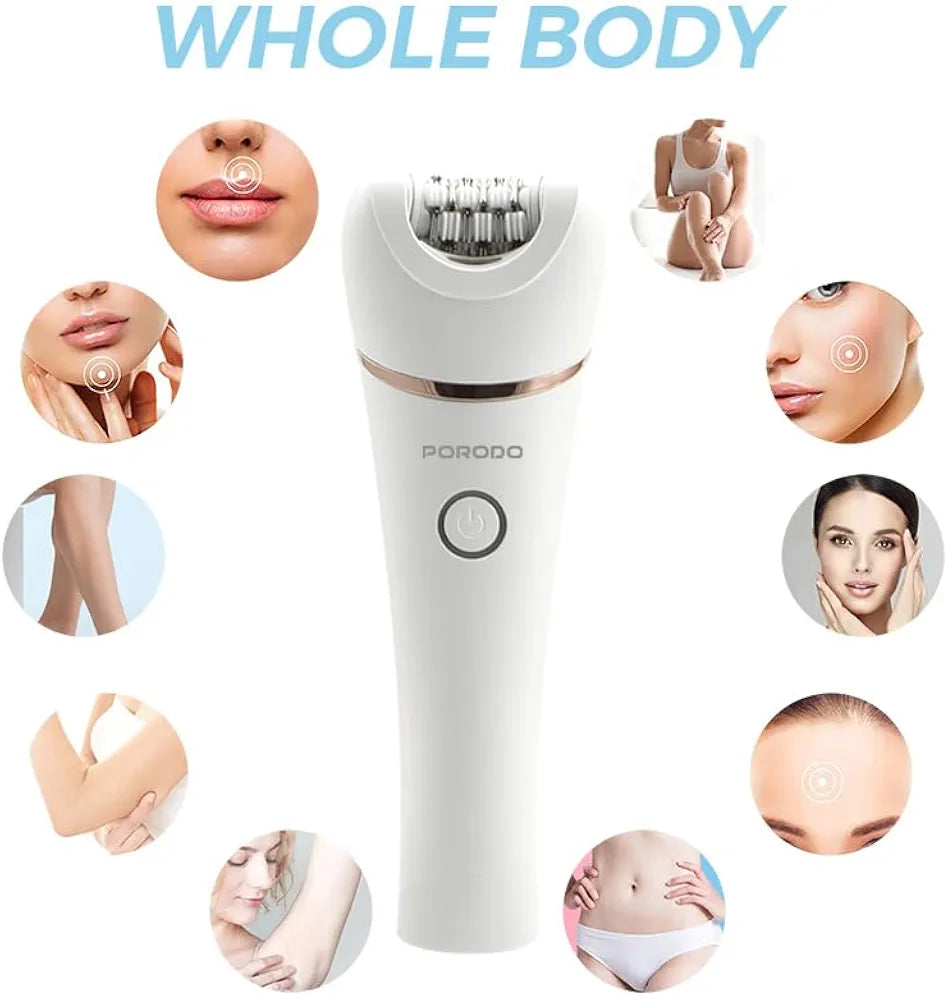 Porodo Lifestyle Face & Body Epilator - White