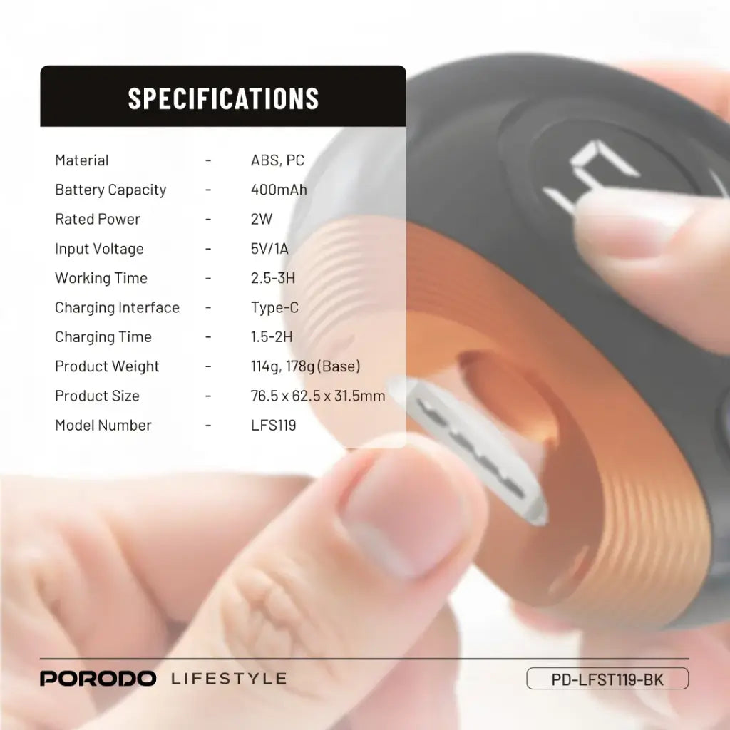 Porodo Lifestyle All-In-One Nail Trimmer