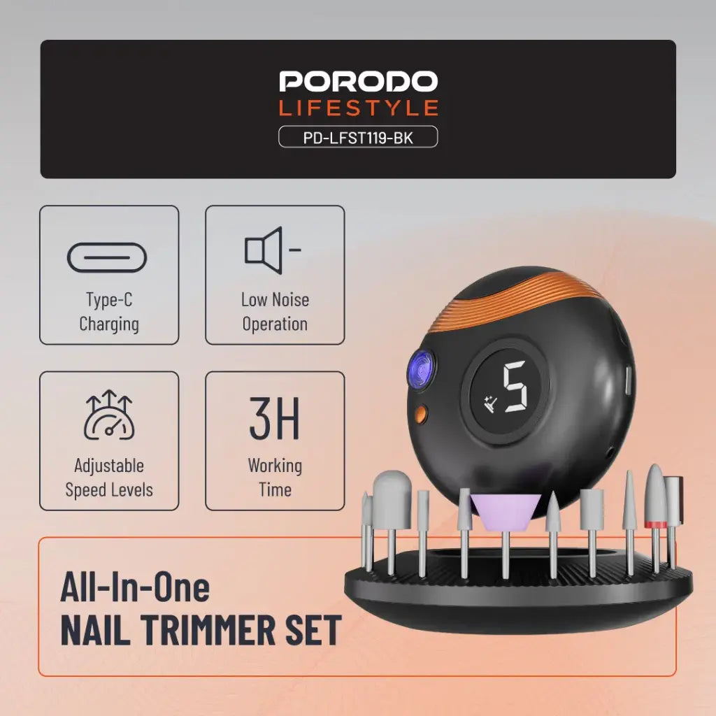 Porodo Lifestyle All-In-One Nail Trimmer