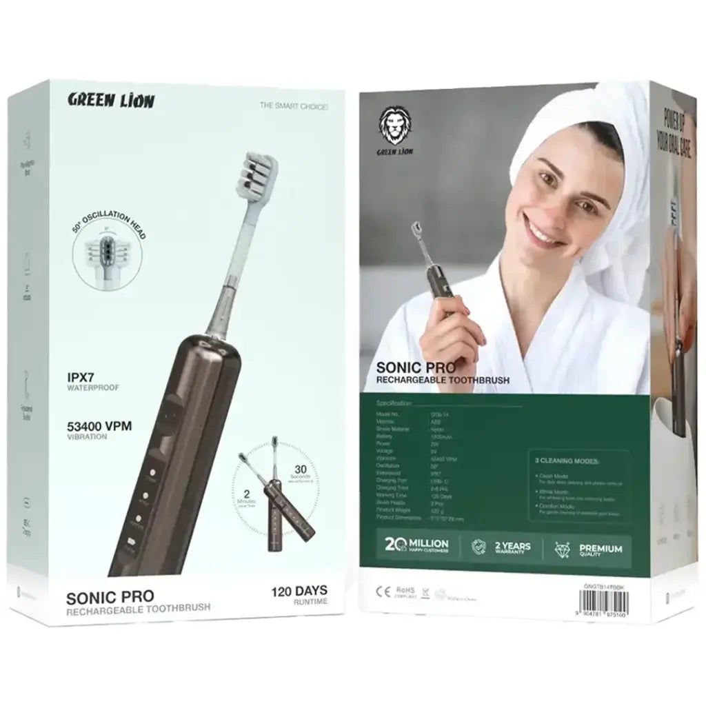 Green Lion Sonic Pro Rechargeable Toothbrush