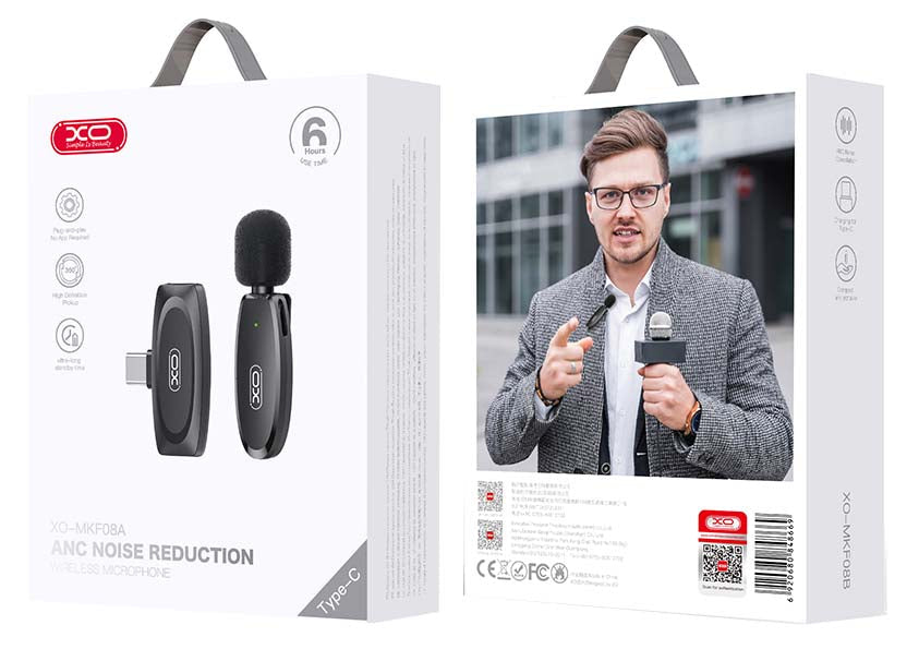 XO MKF08A Wireless Lavalier Microphone Type-C
