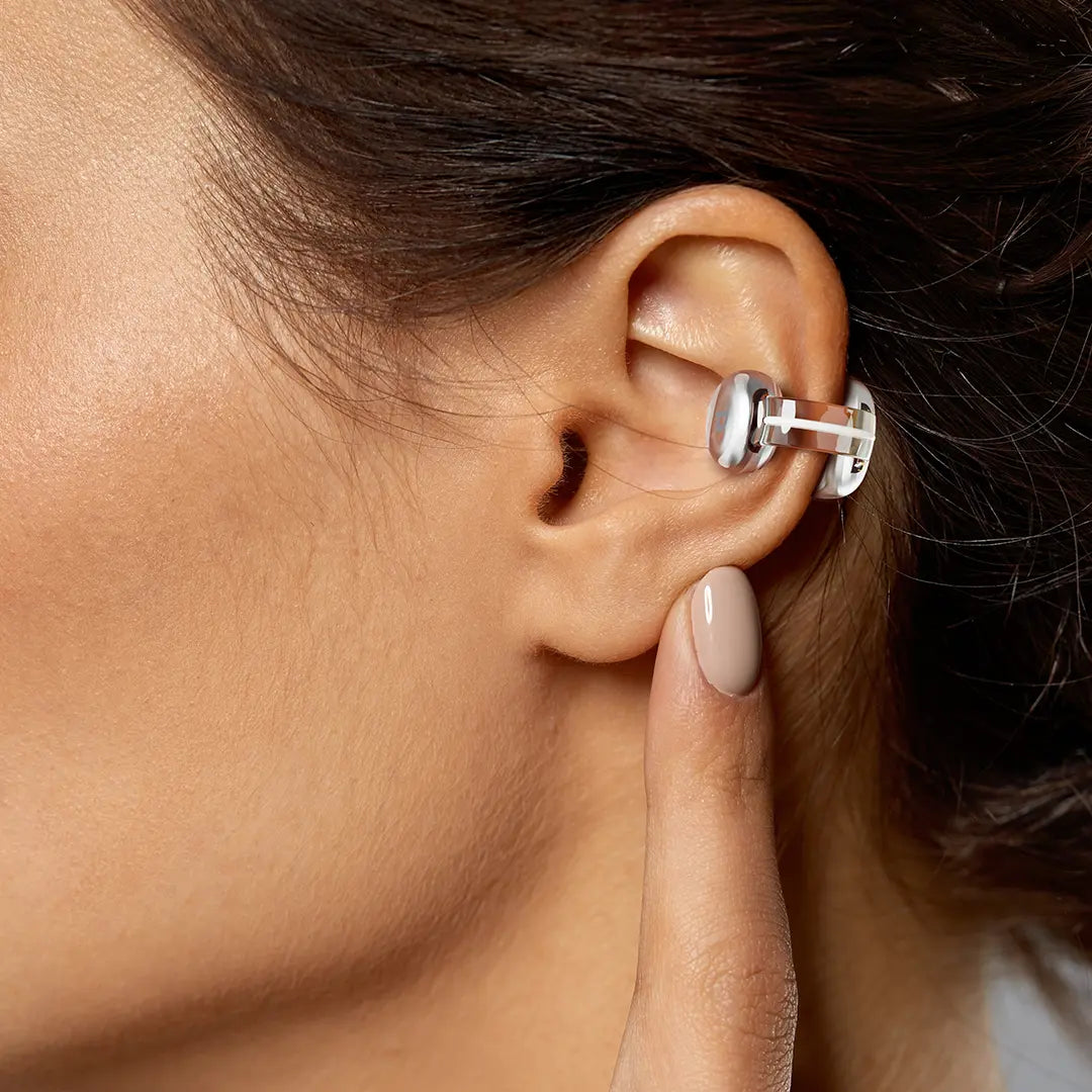 Description
Powerology Savai Open-Ear Clip-On Earbuds
Black / white