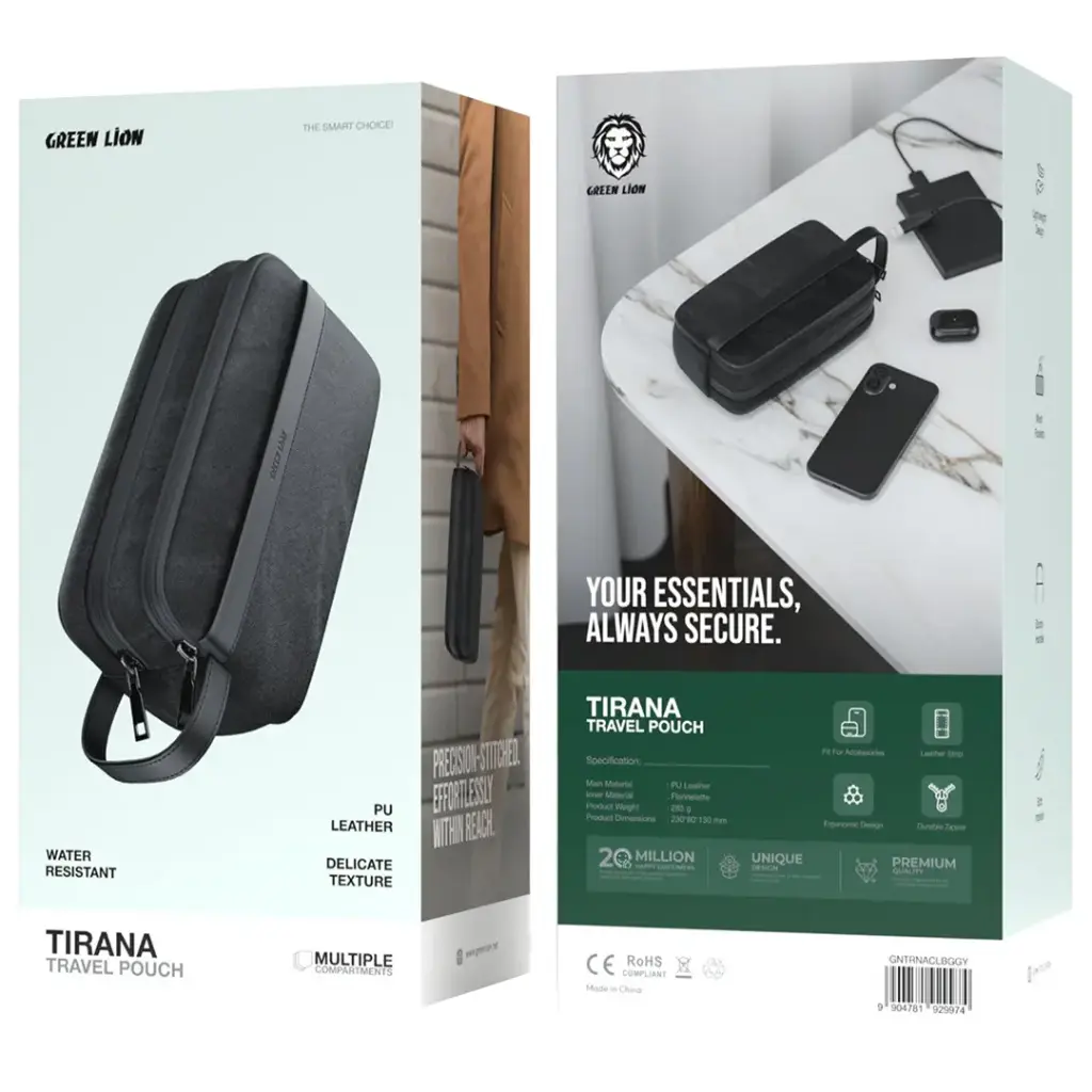 Green Lion Tirana Travel Pouch