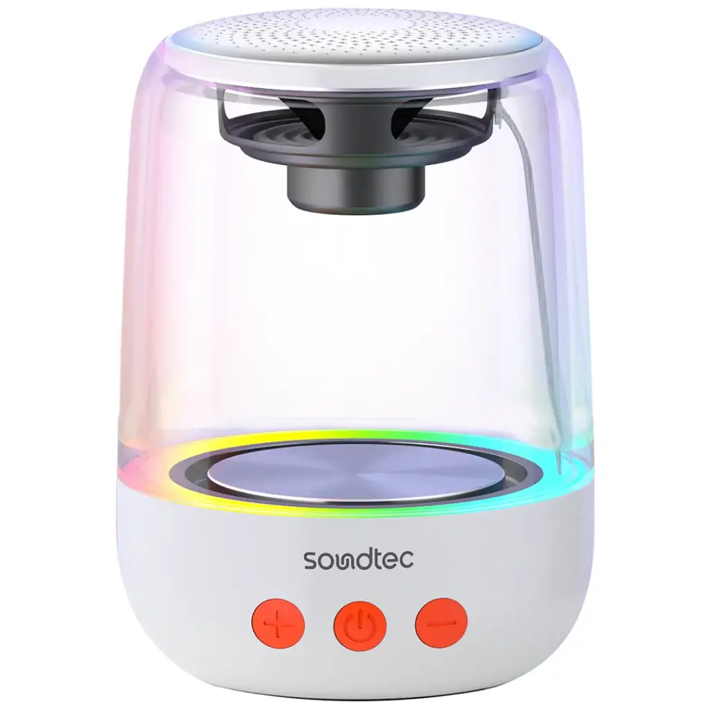 Porodo Soundtec Crystal-Glow Mini Bluetooth Speaker