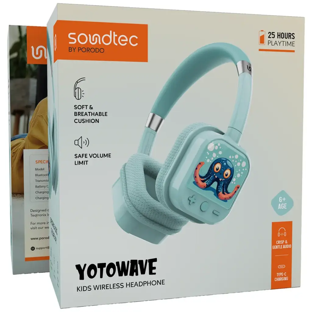 Porodo Soundtec Yotowave Kids Wireless headphone