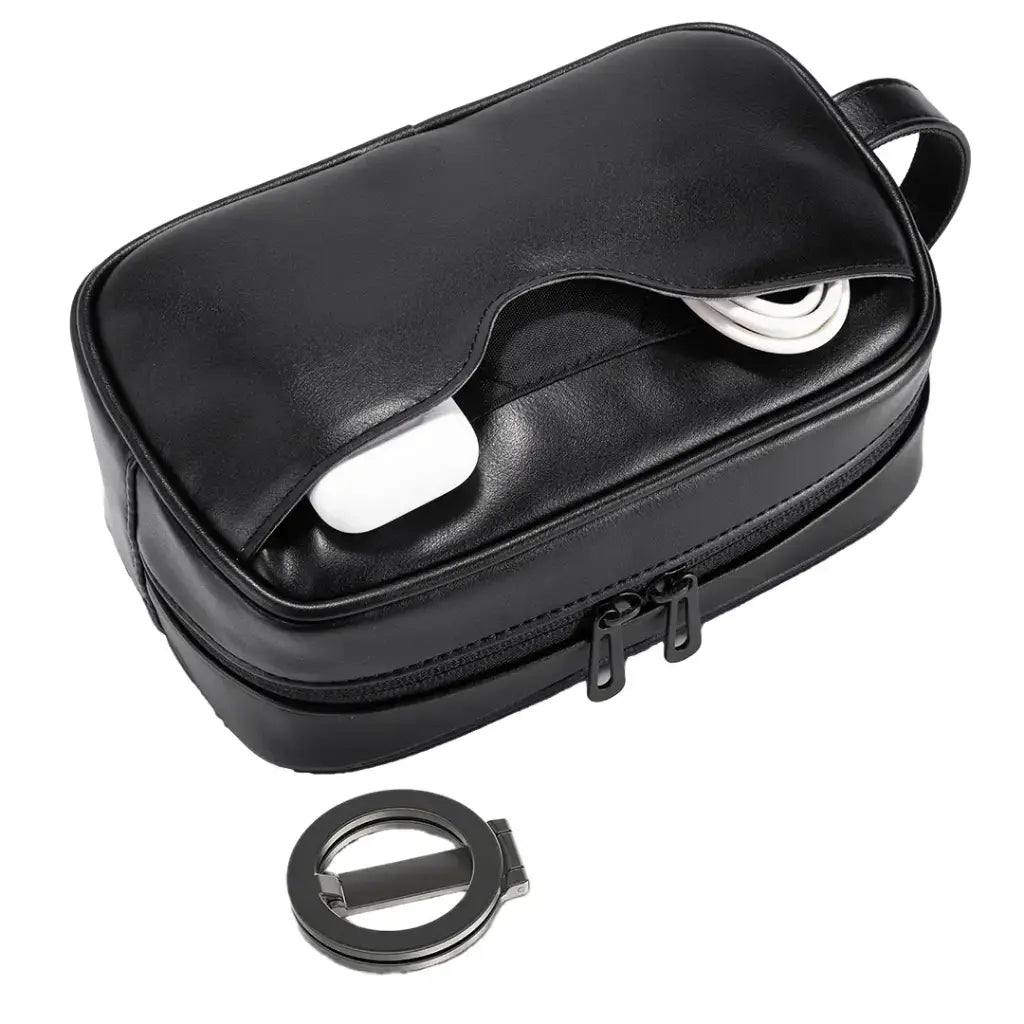 Porodo Lifestyle MagSafe Travel Organizer Pouch with Phone Holder