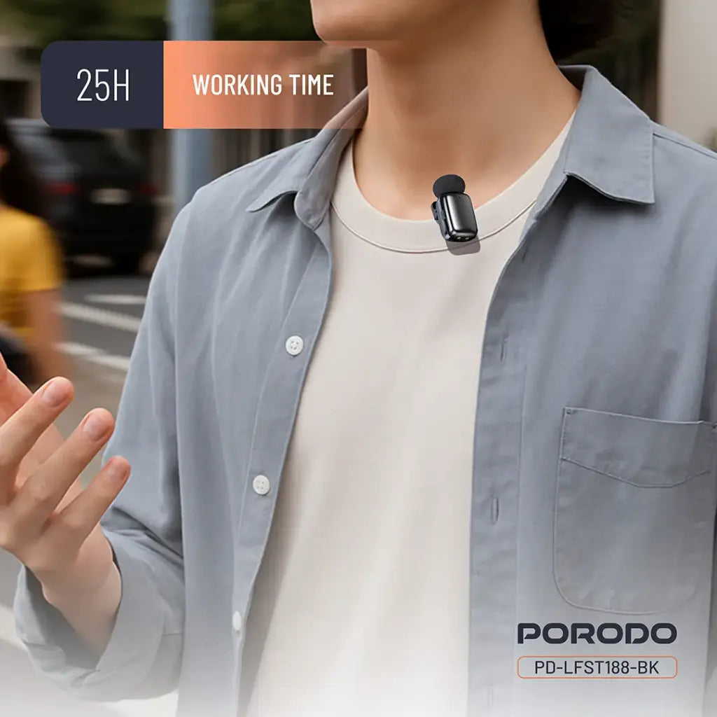 Porodo Wireless Lavalier Microphones