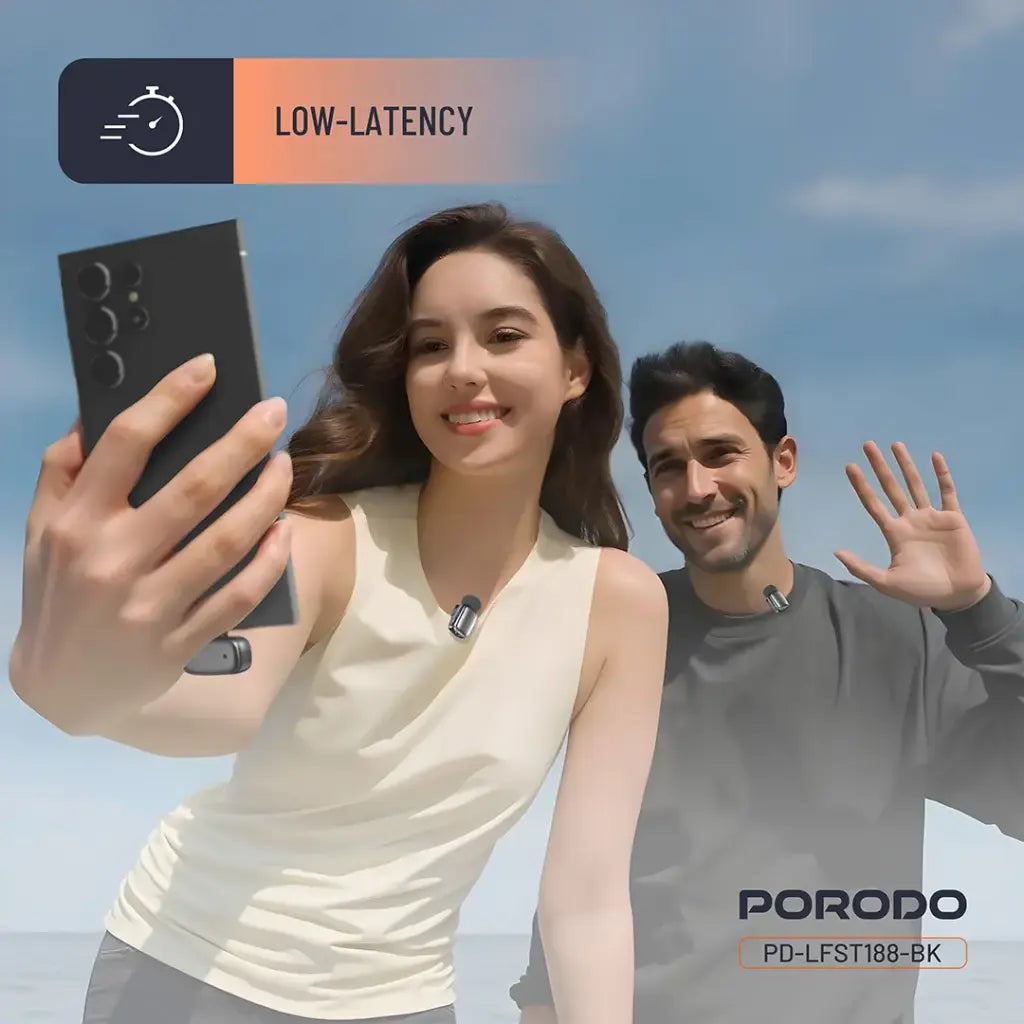 Porodo Wireless Lavalier Microphones