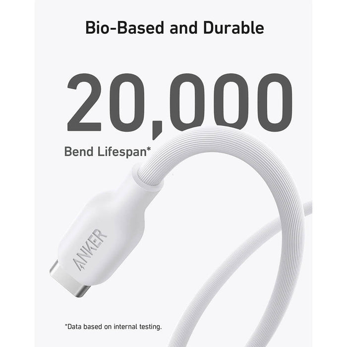 ANKER
Anker 543 USB-C to -C Cable - Bio-Based 3ft, White |