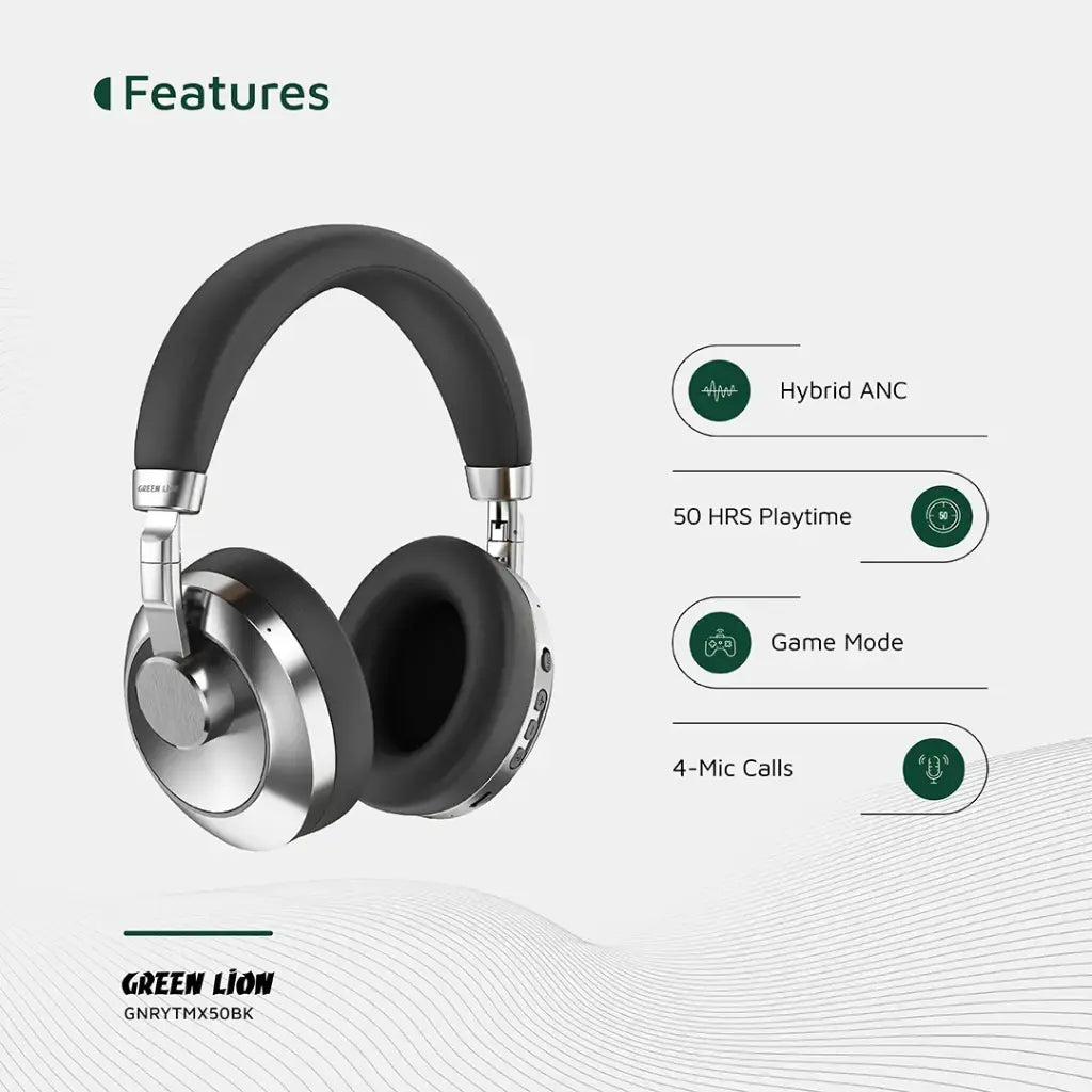 Green Lion Rhythm X50 ANC Wireless Headphone