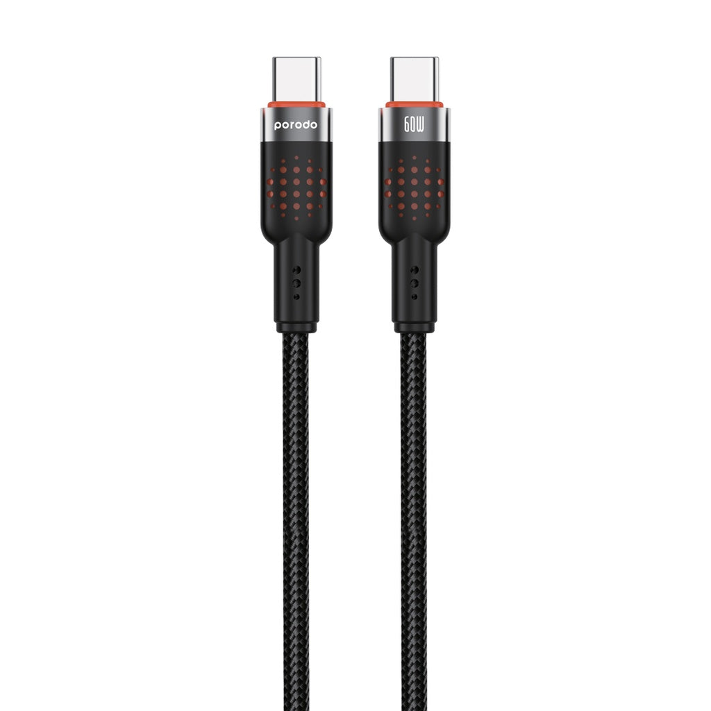 Porodo USB-C to USB-C Aluminum Braided cable