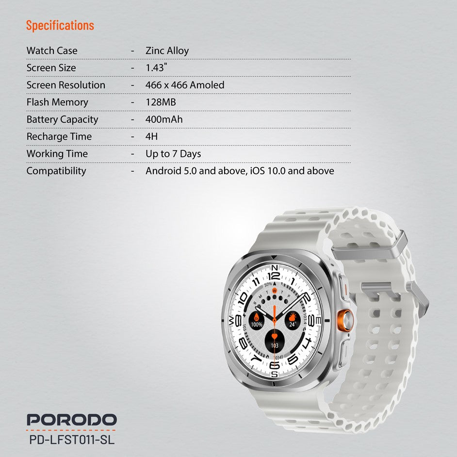 Porodo Voyager Smart Watch