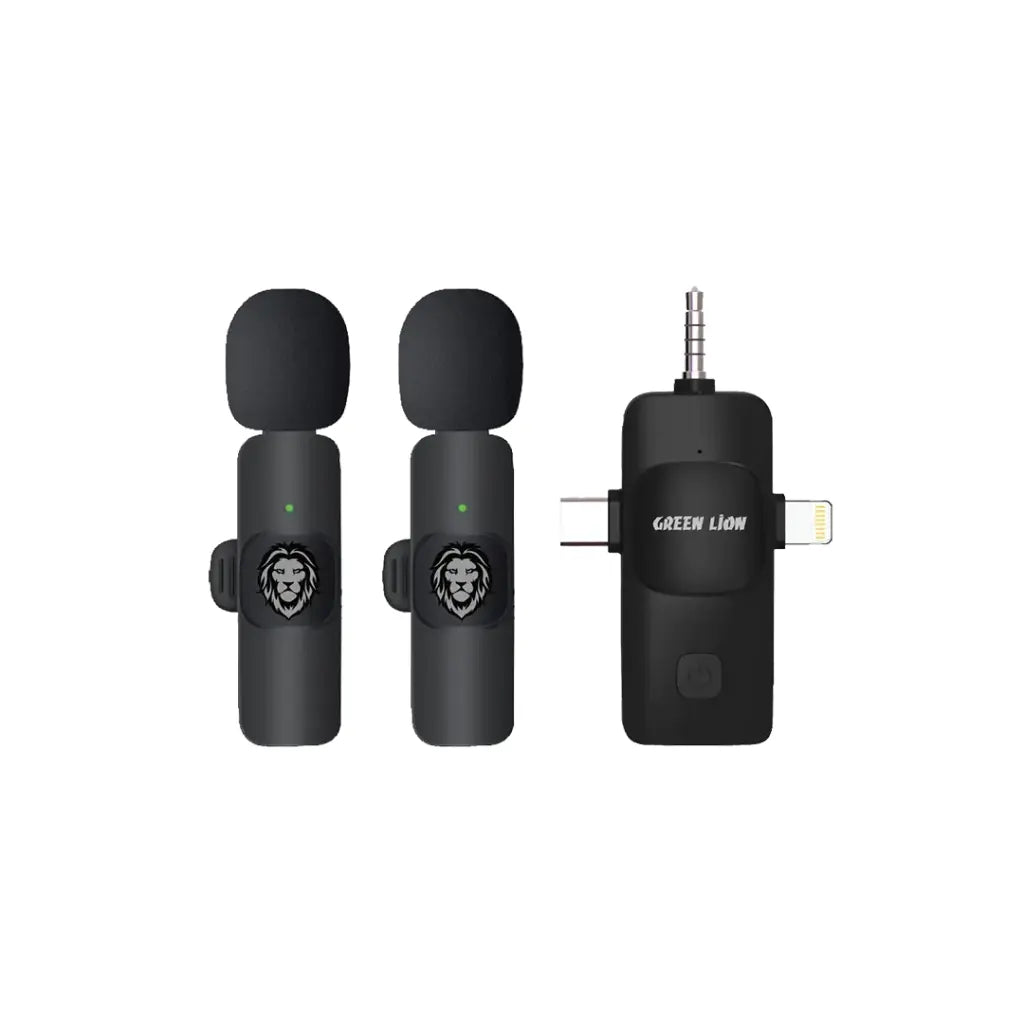 Green Lion 3 IN 1 Microphone Type-C / Lightning / Aux -
