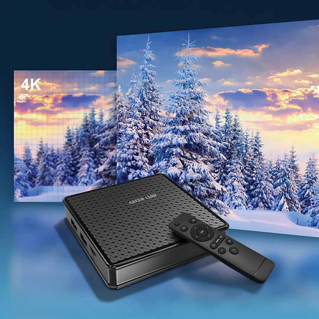 Green Lion Android TV Box 4K with Remote Control