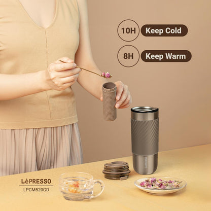 Lepresso Thermal Tumbler With Infusion Filter
