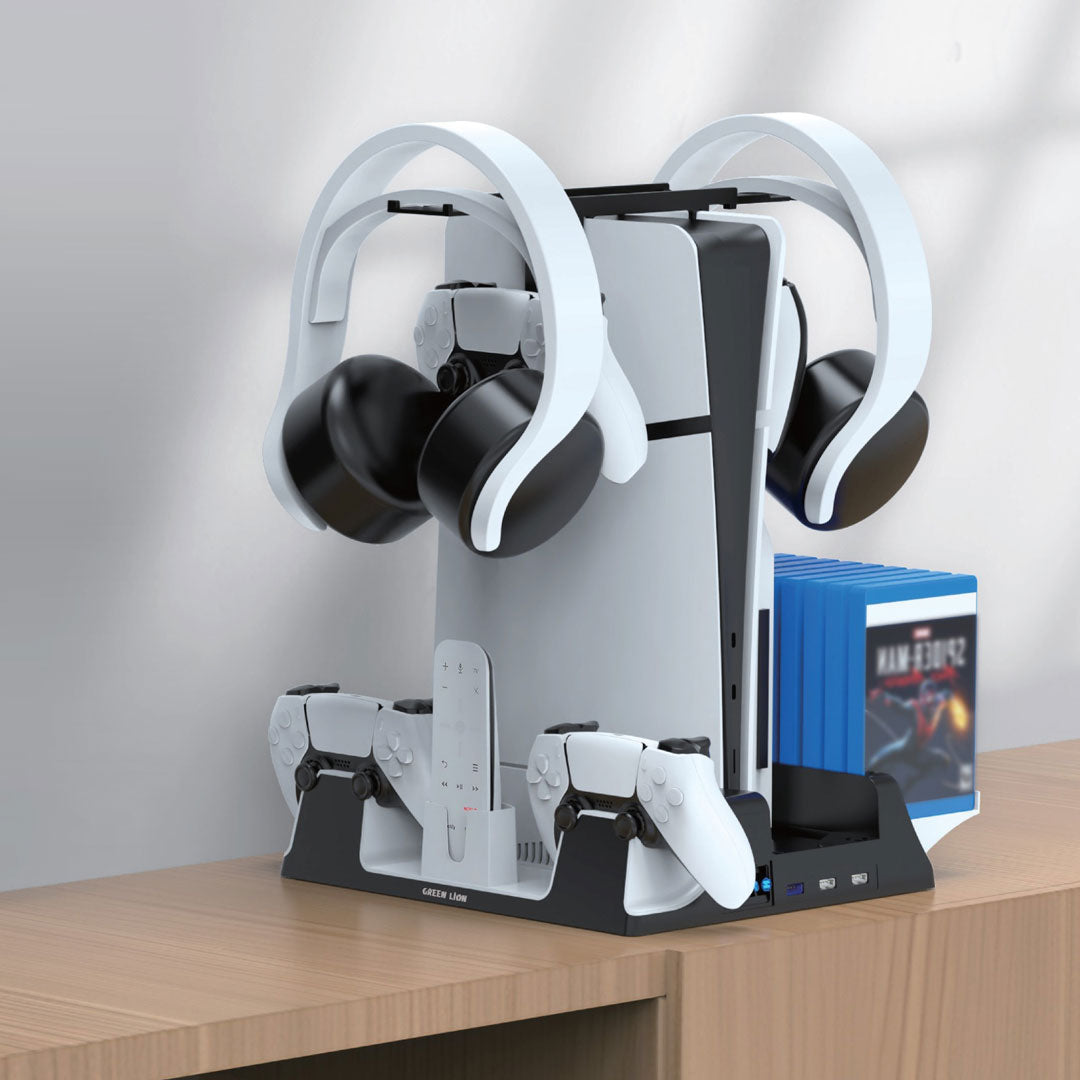 Green Lion PS5 Cooling Stand Charging Station