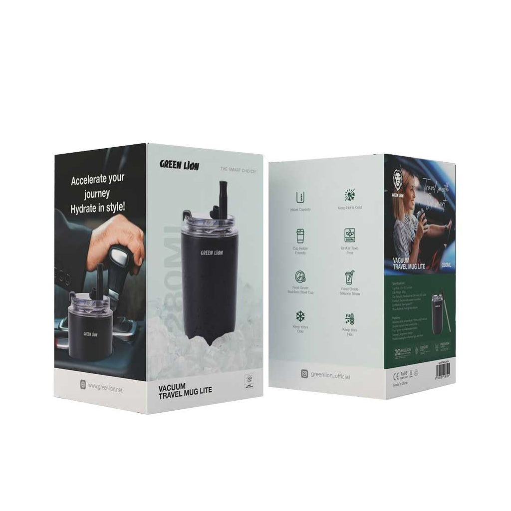 Green Lion Vacuum Travel Mug Lite-280 ML