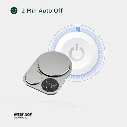 Green Lion Dual Kitchen Scale - Silver