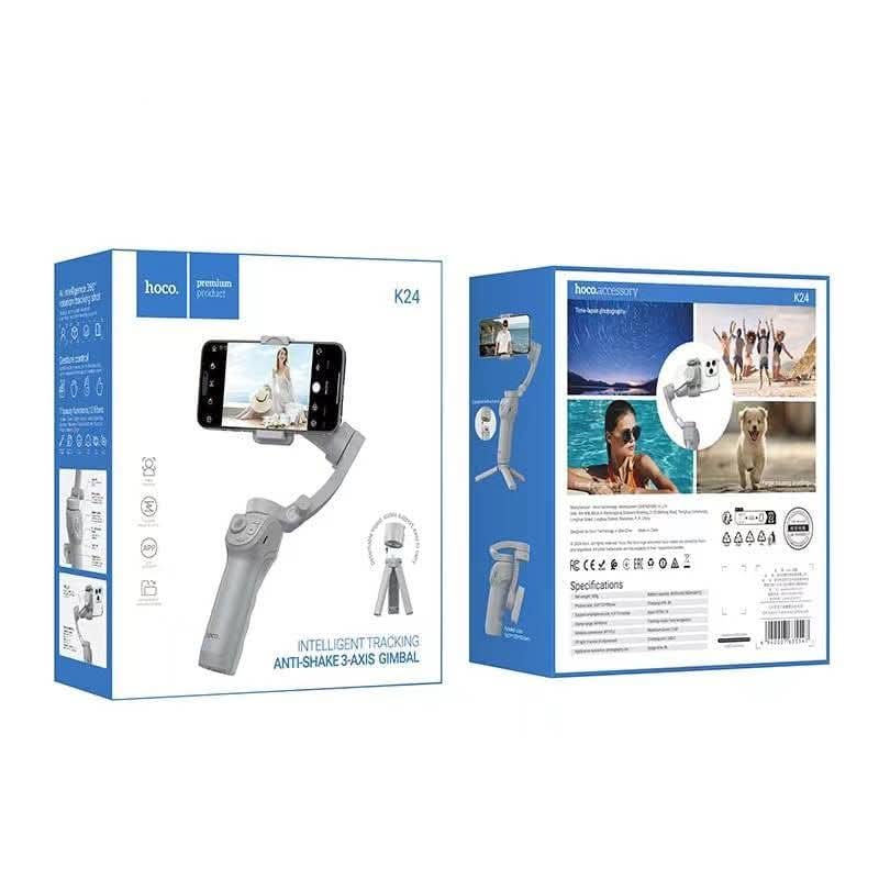 Hoco
Hoco Intelligent Tracking Anti-Shakes Axis Gimbal, Gray | K24