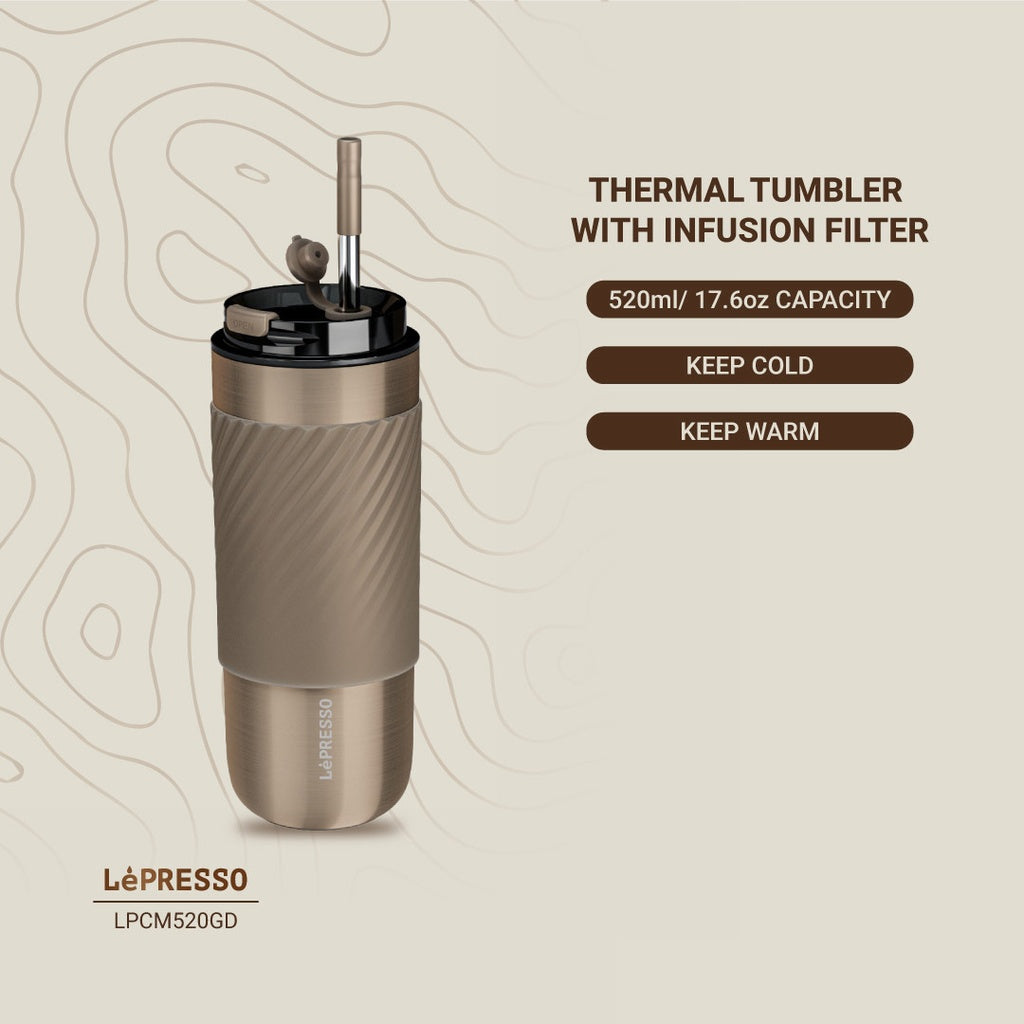 Lepresso Thermal Tumbler With Infusion Filter