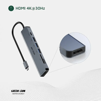 Green Lion 7-in-1 USB-C Hub