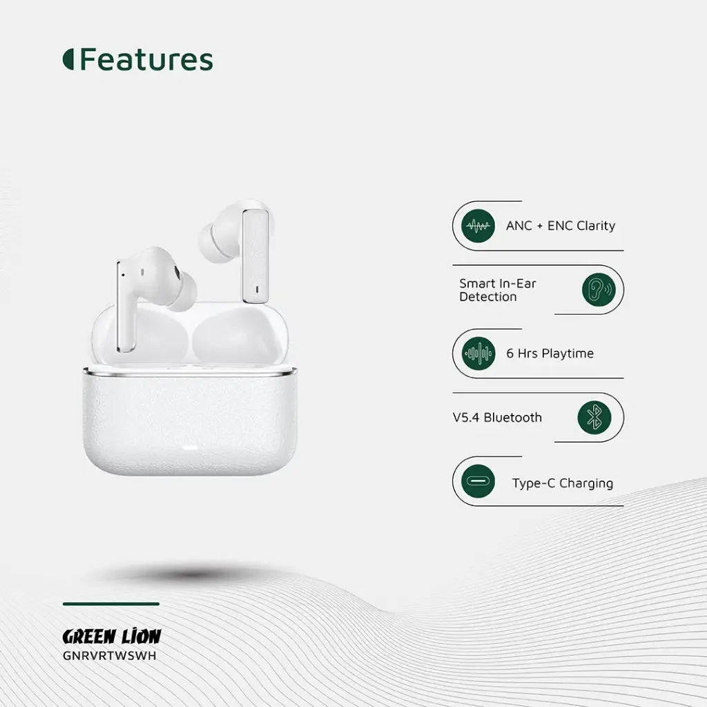 Green Lion River True Wireless Earbuds