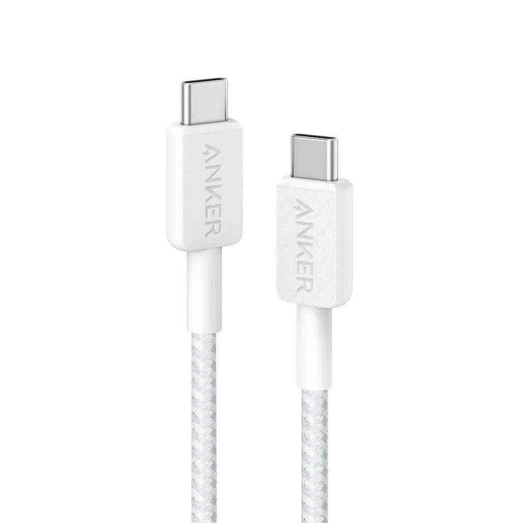 Anker 322 USB-C to USB-C Cable (3ft Braided) - White