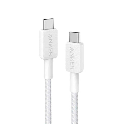 Anker 322 USB-C to USB-C Cable (3ft Braided) - White