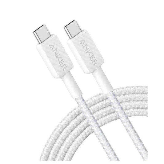 Anker 322 USB-C to USB-C Cable (3ft Braided) - White