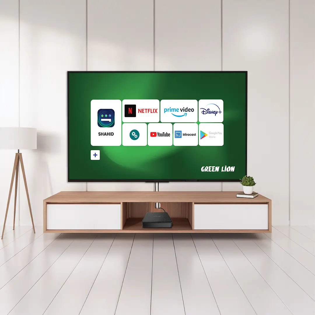Green Lion Android TV Box 4K with Remote Control