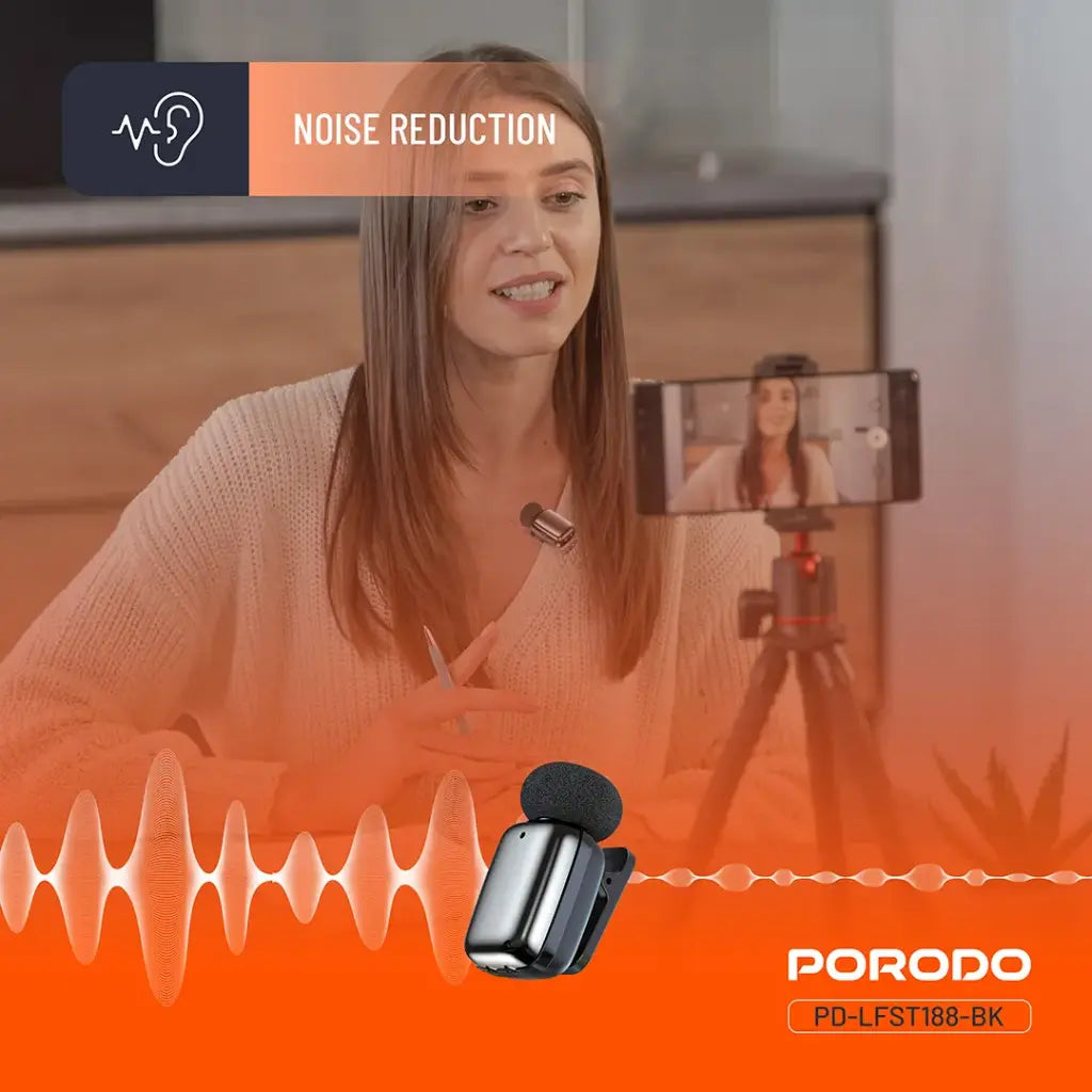 Porodo Wireless Lavalier Microphones