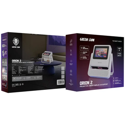 Green lion Orion 2 Smart Projector with Smart Display & 4K Support - White