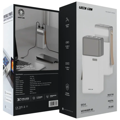 Green Lion Voyager Power Bank 60000mAh