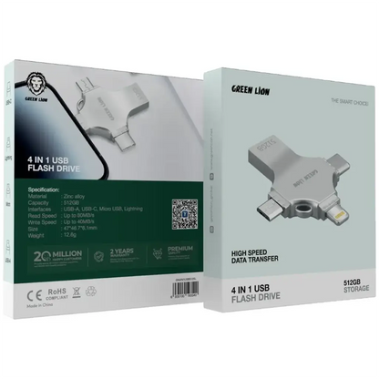 Greenlion 4 in 1 USB Flash Drive OTG 64GB