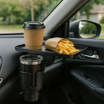 Green Lion Tray Mate 2-In-1 Cup Holder - Black