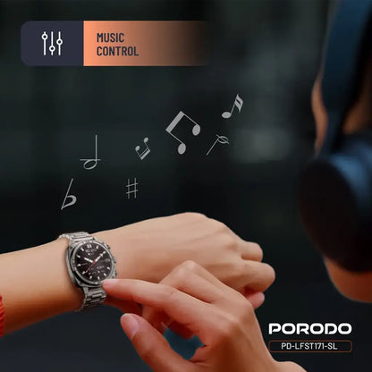 Porodo Chrono Steel Smart Watch