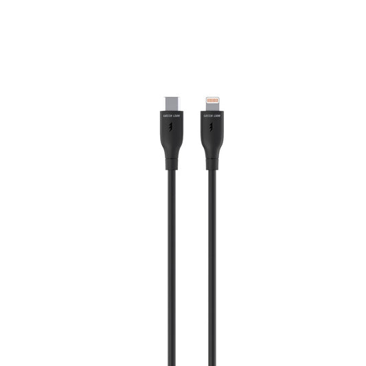 Green Lion USB-C To Lightning PVC Cable - Black