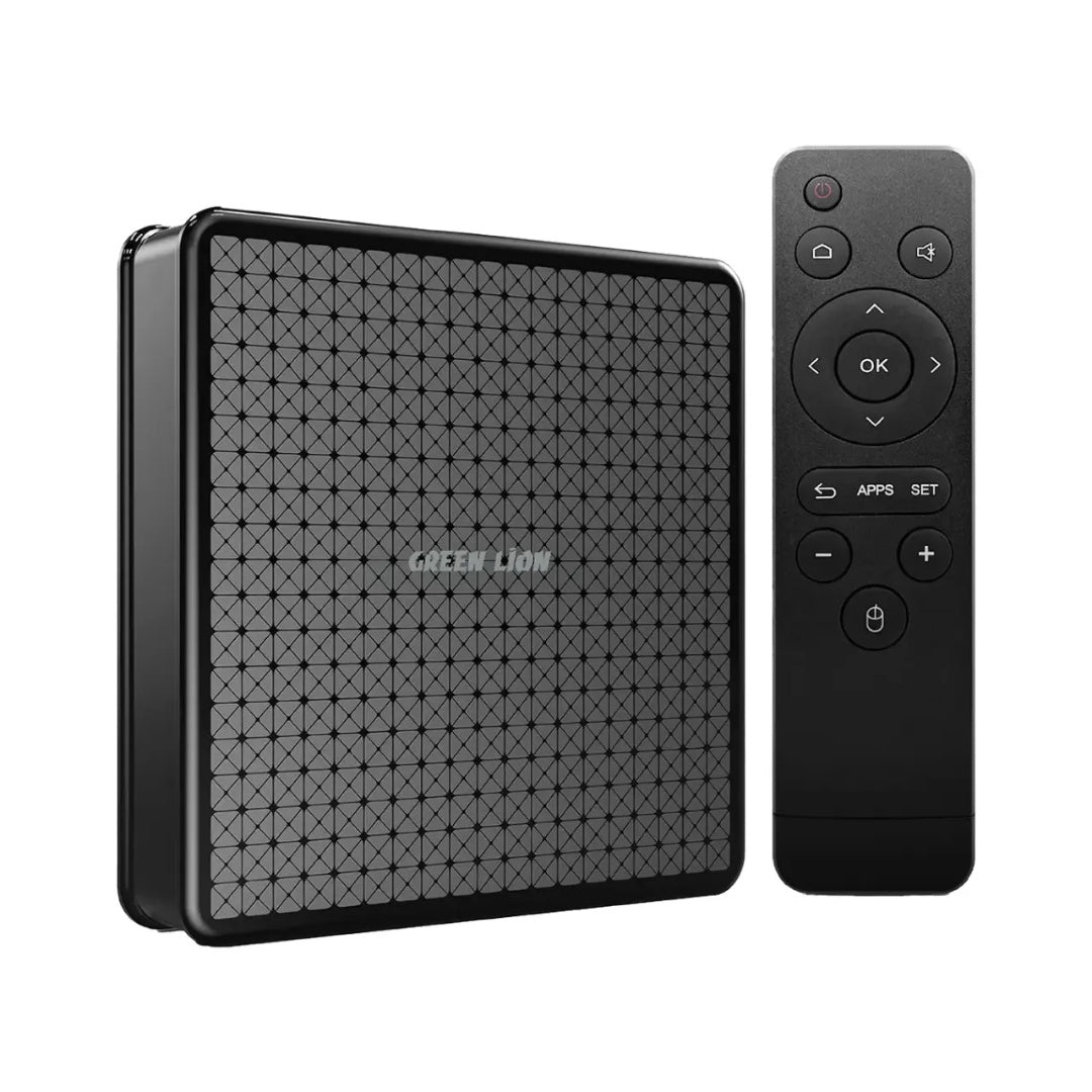 Green Lion Android TV Box 4K with Remote Control