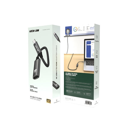Green Lion 4K USB-C to HDMI Adapter Cable - Black