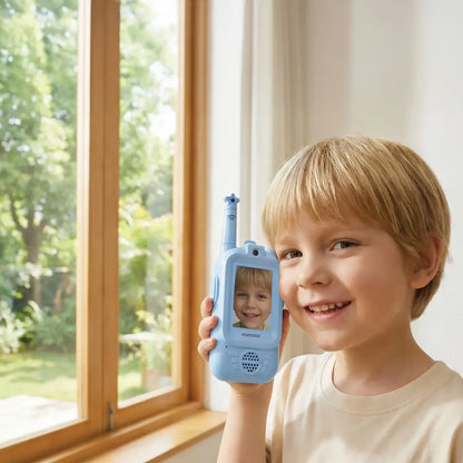 Porodo Piko Piko Rechargeable Video Walkie-Talkie - Pink & Blue