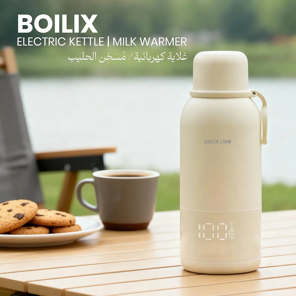 Boilix Portable Electric Kettle & Milk Warmer 500ml – 10400mAh