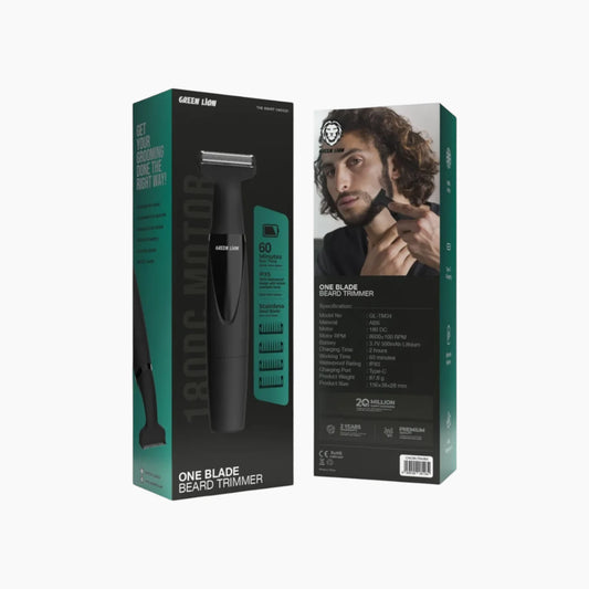 Green Lion One Blade Trimmer with 4 Comb Guards